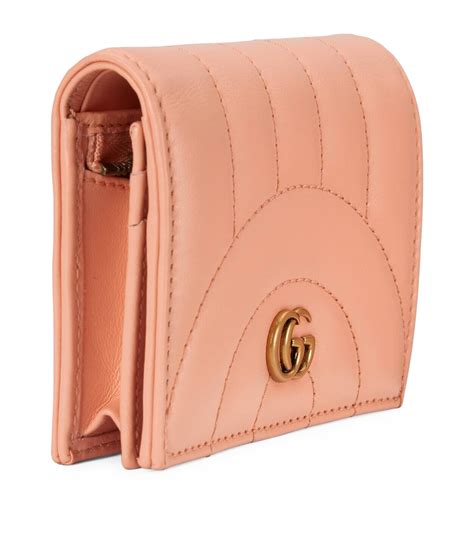 gucci pink wallets|gucci marmont wallet pink.